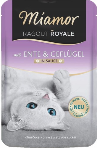 MIAMOR-RAGOUT-ROYALE-Kaczka-i-Drob-w-sosie-100g-mokra-karma-dla-kota-Stan-opakowania-oryginalne.jpg